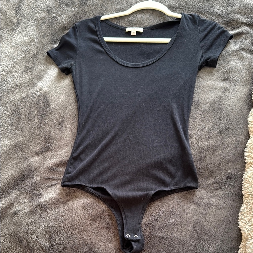 Black Short Sleeve Bodysuit